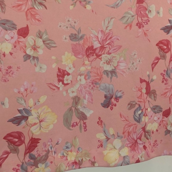 Nikki Pastel Floral Short Sleeve Button Up Blouse Size 13/14 Womens Shirt VTG - Picture 3 of 4